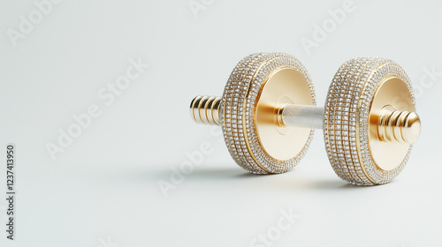 Gold Dumbbell: A gleaming g...