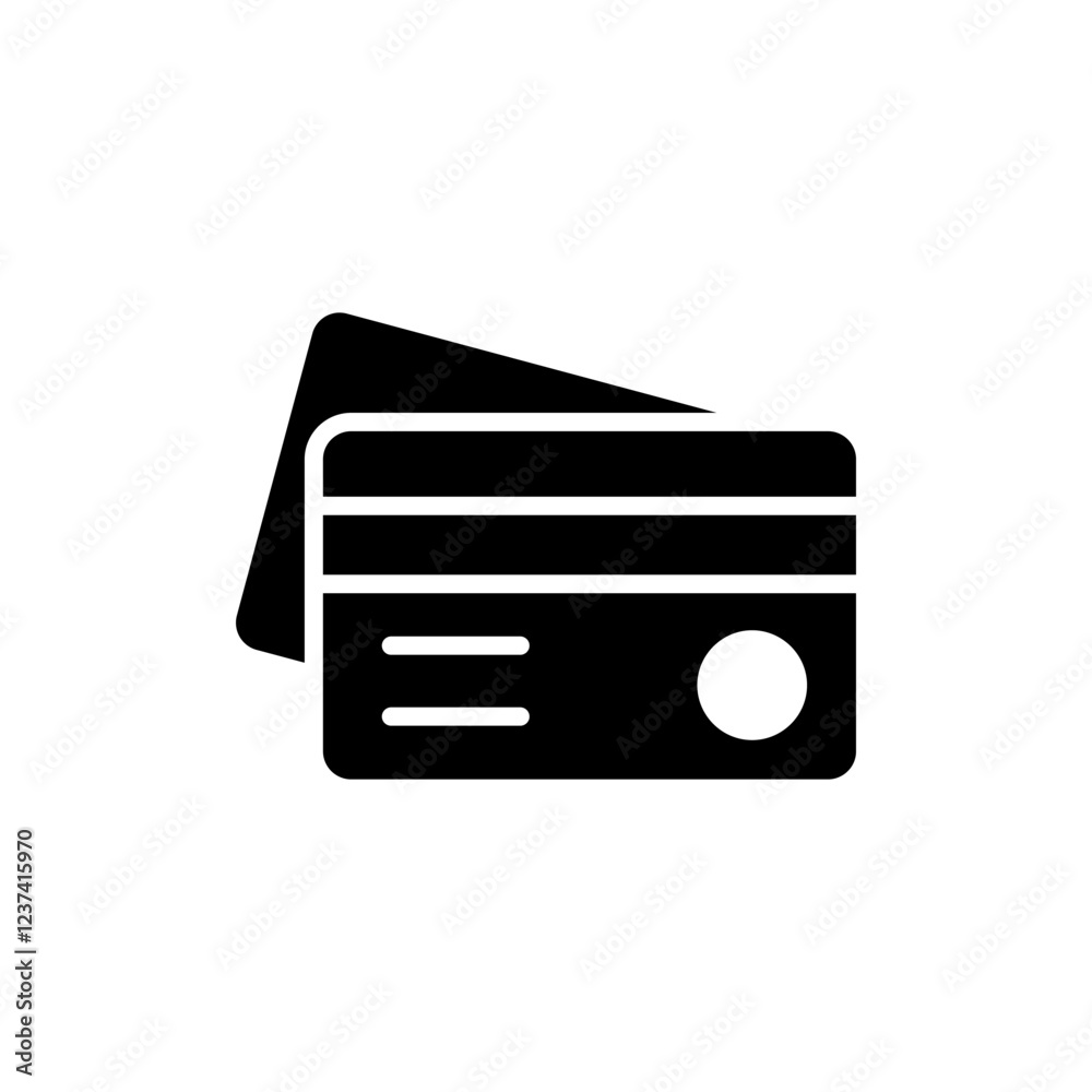 Credit card icon vector illustration. Credit card payment sign and symbol Credit card icon vector illustration. Credit card payment sign and symbol