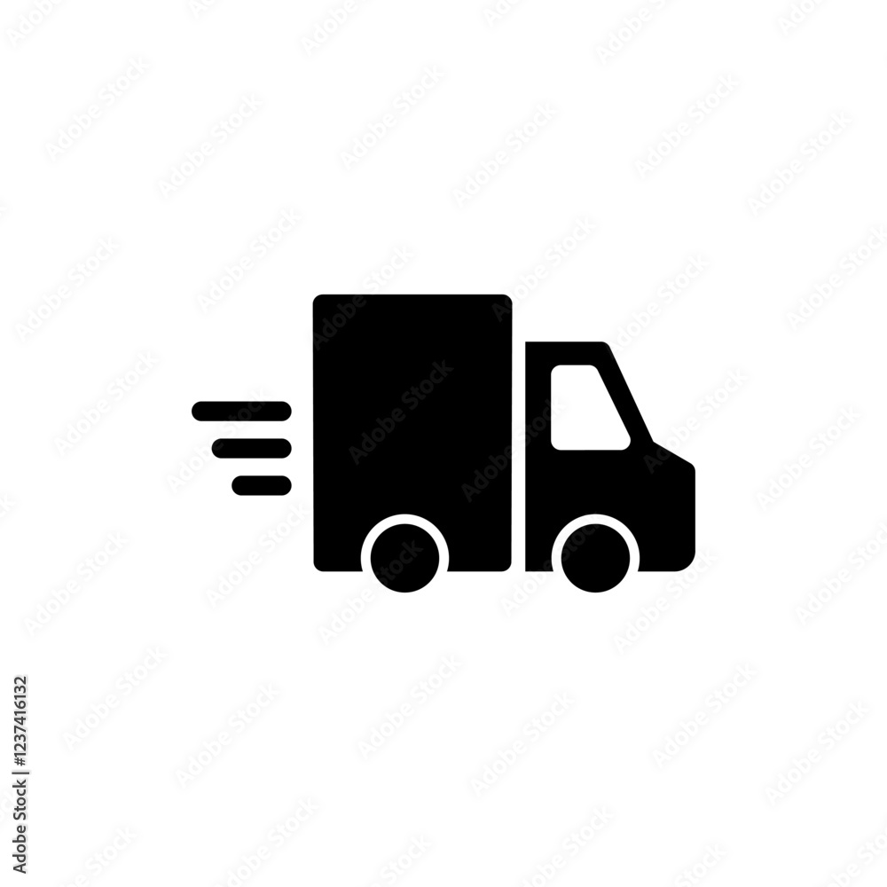 Delivery truck icon vector illustration. Delivery truck sign and symbol. Shipping fast delivery icon Delivery truck icon vector illustration. Delivery truck sign and symbol. Shipping fast delivery icon