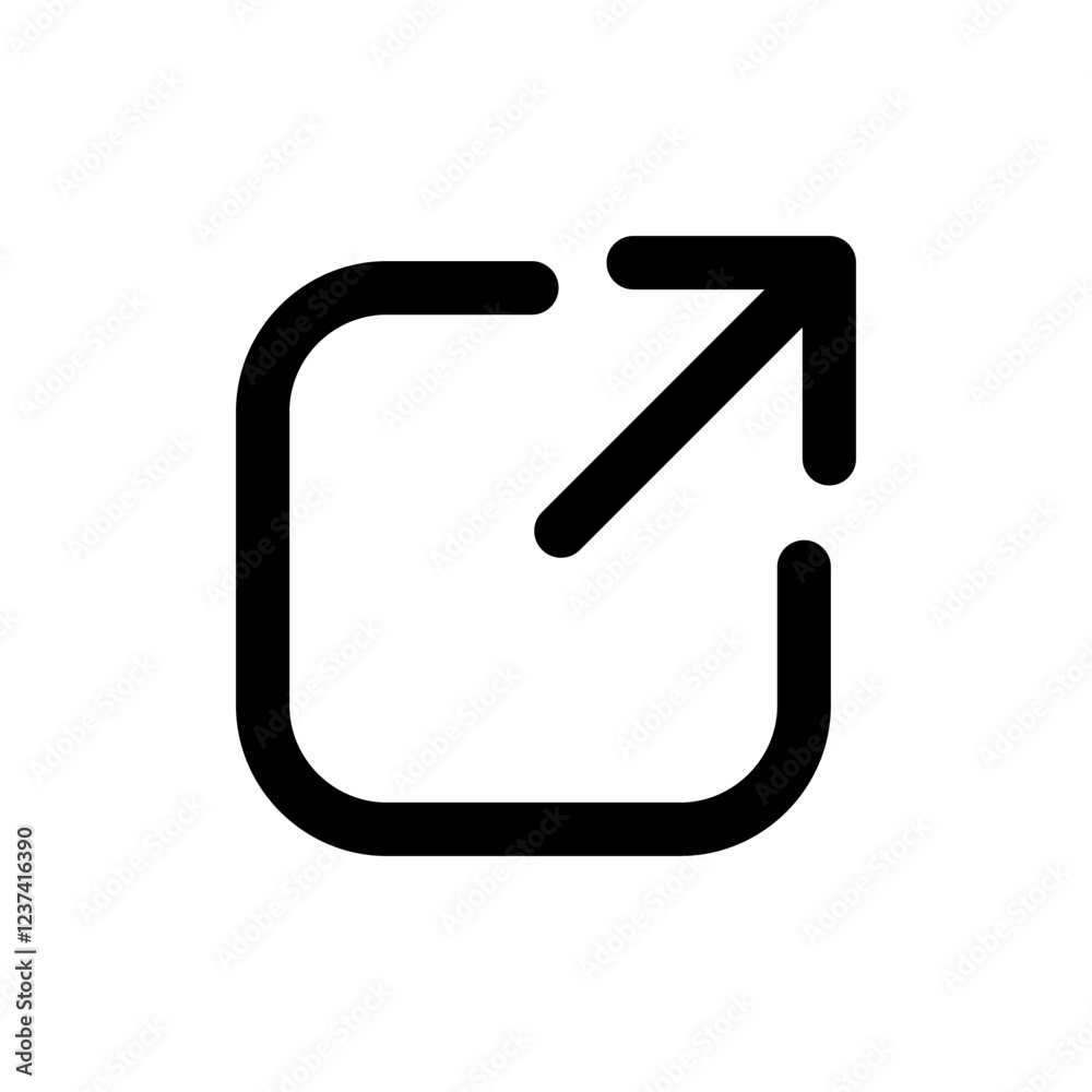 External link icon vector illustration. link sign and symbol. hyperlink symbol External link icon vector illustration. link sign and symbol. hyperlink symbol