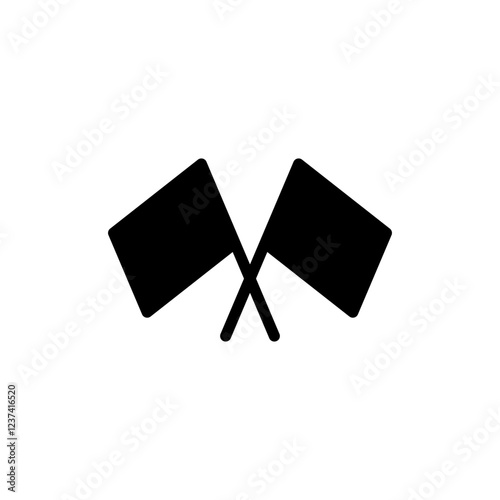 Flag icon vector illustration. Gps location pin map. Location marker symbol.