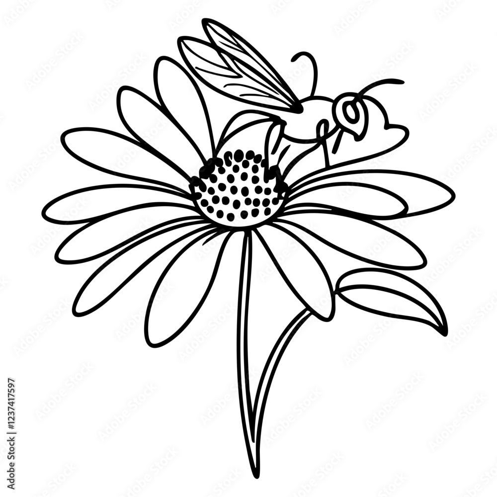 Bee on a flower Bee on a flower