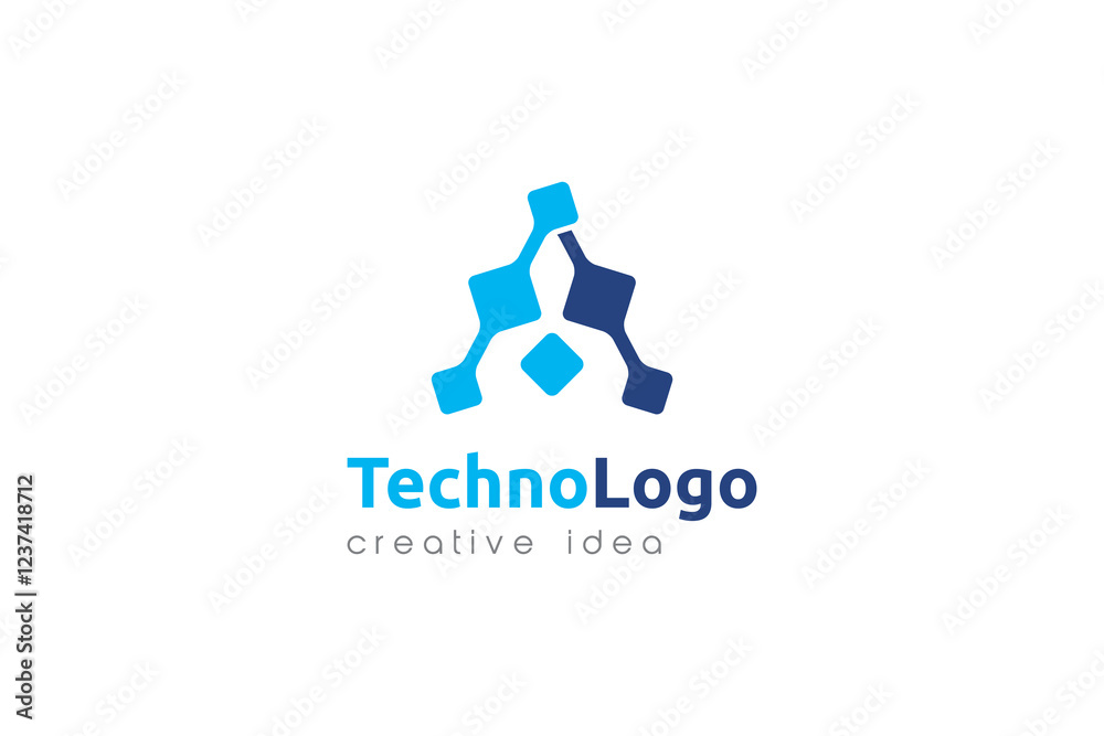 Fototapeta premium Technology Logo and Icon Template