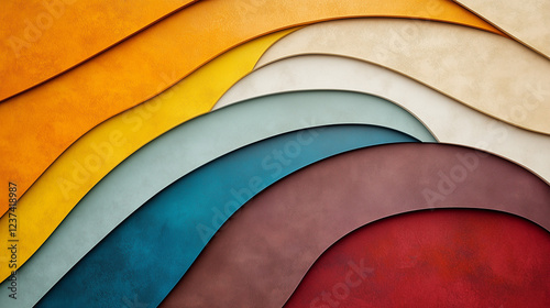 Abstract Colorful Waves: An...
