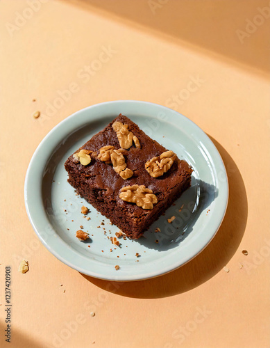 Brownie con nueces photo