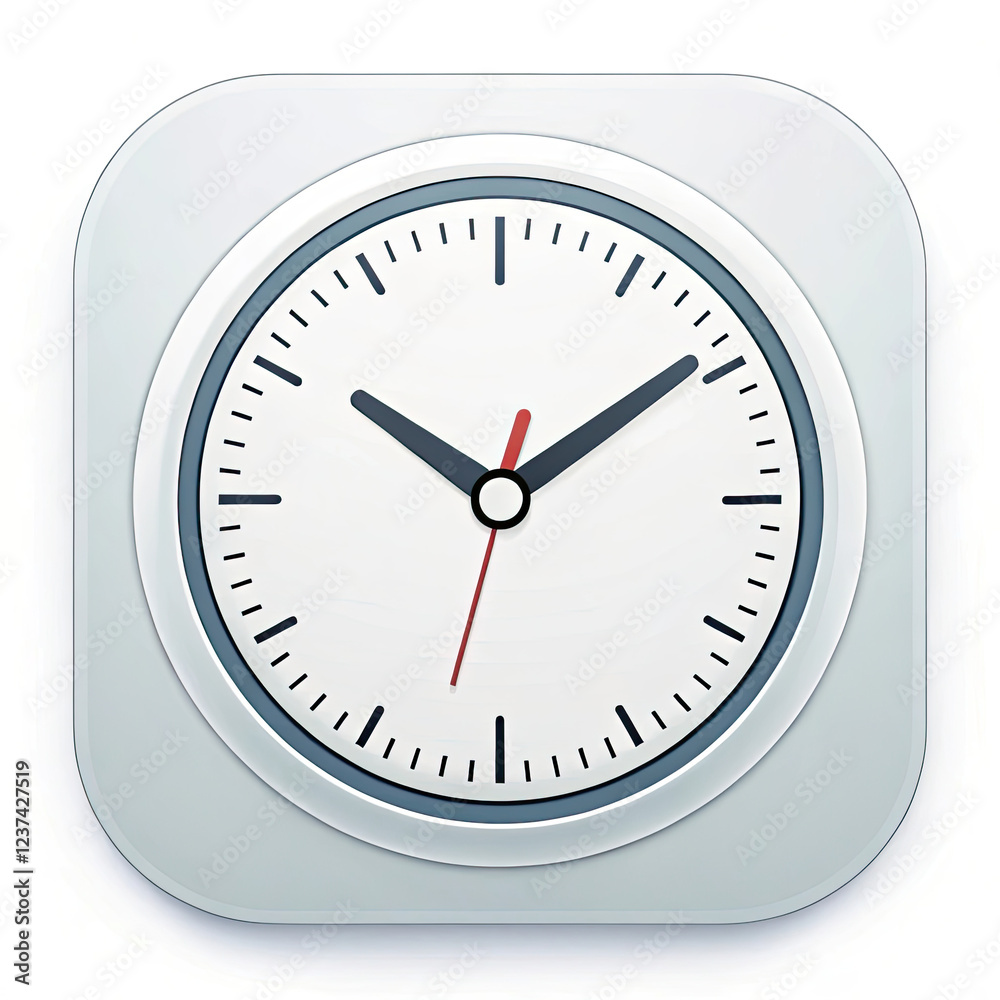 alarm clock icon on blue background alarm clock icon on blue background