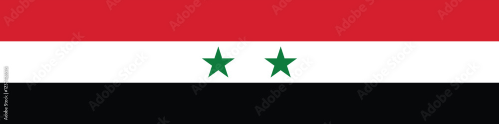 Syria flag long banner digital vector illustration Syria flag long banner digital vector illustration