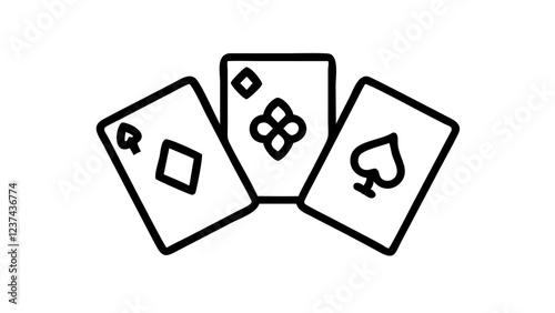 cards for playing solitaire. playing cards. poker game. card games