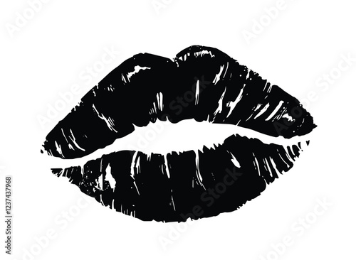 lips vector, lip icon. Beautiful woman's mouth icon. Can be used to design shirts, cards, logos, etc.