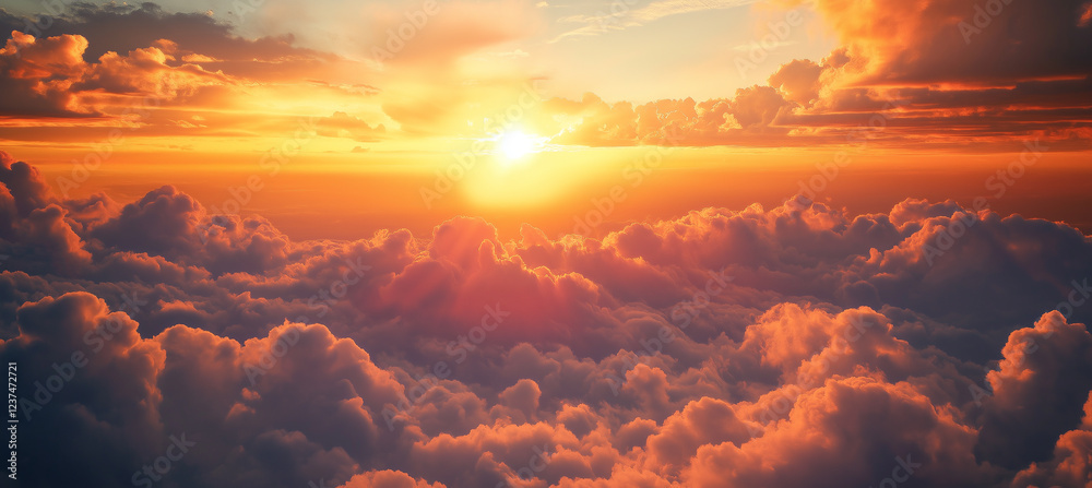 Amazing mountain landscape with colorful vivid sunset on the bright sky, natural outdoor travel background Amazing mountain landscape with colorful vivid sunset on the bright sky, natural outdoor travel background