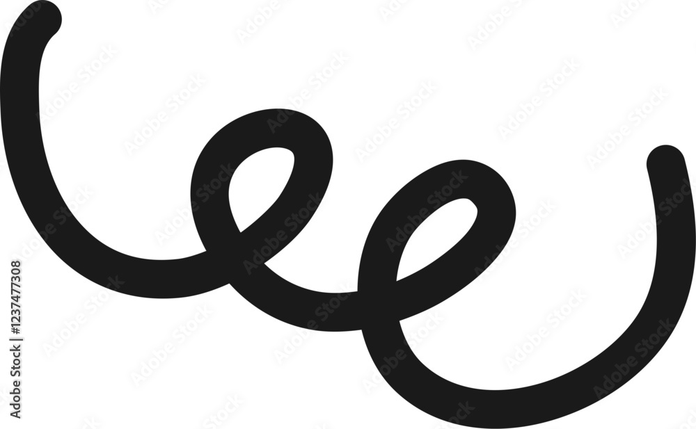 Abstract Decorative Swirl Line Abstract Decorative Swirl Line