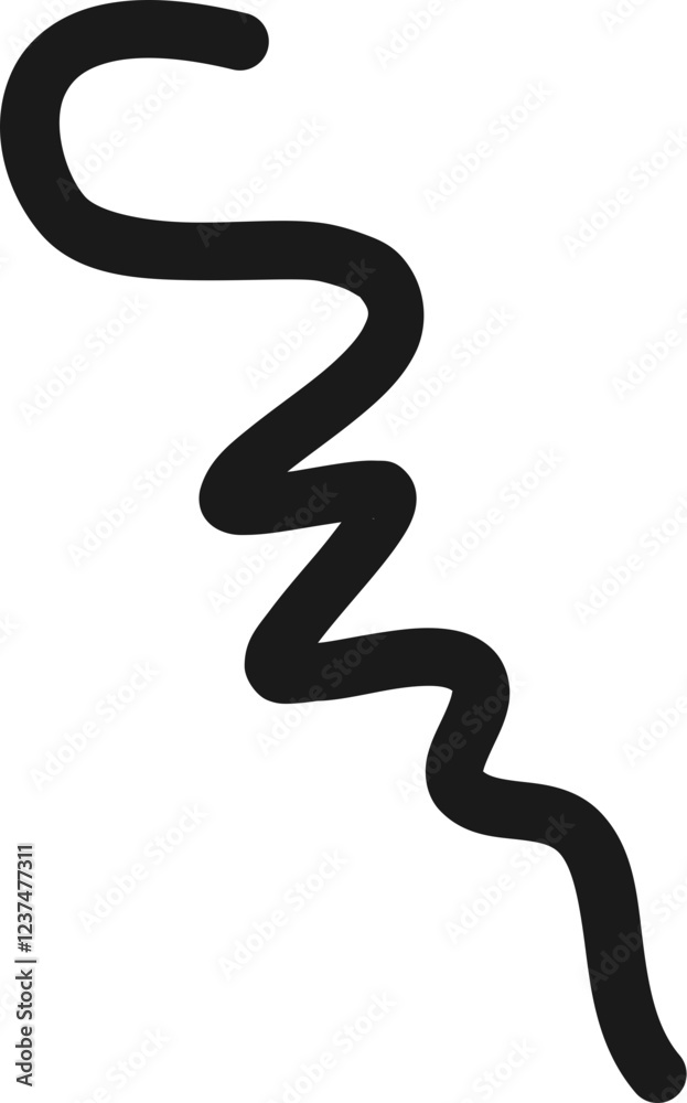 Abstract Decorative Swirl Line Abstract Decorative Swirl Line