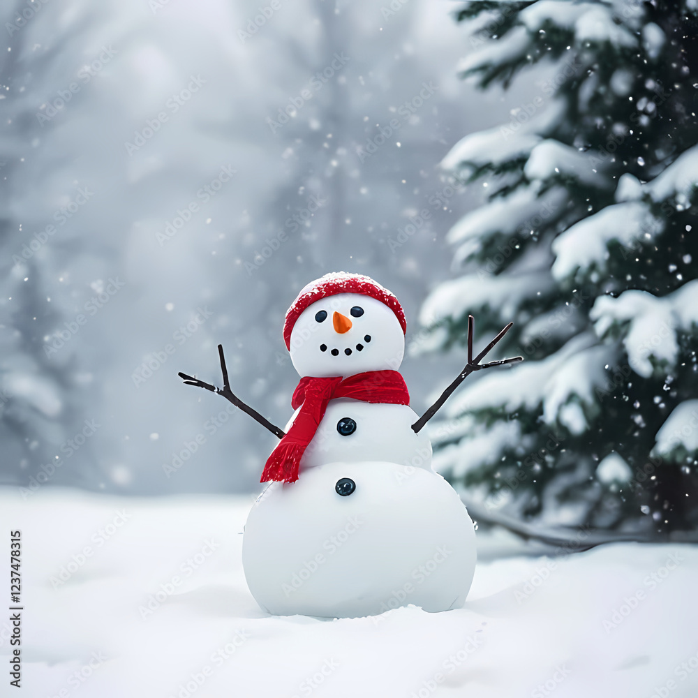 Obraz premium Snowman