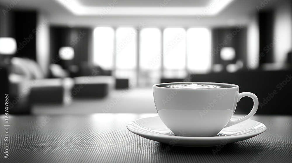 A Moment of Tranquility: Coffee in a Luxurious Hotel A Moment of Tranquility: Coffee in a Luxurious Hotel