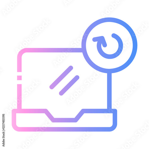 laptop Line Gradient Icon