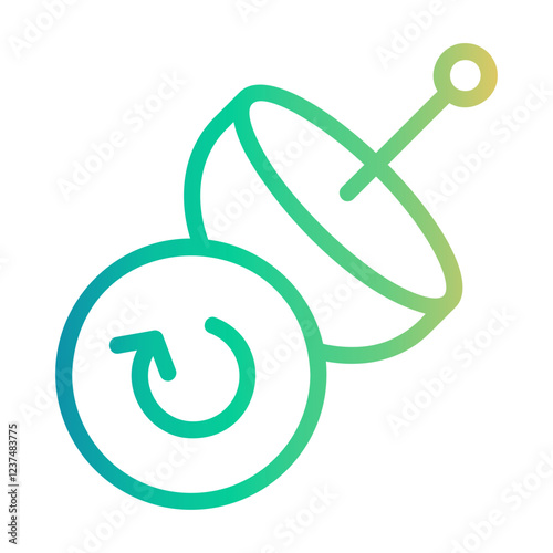 satellite Line Gradient Icon
