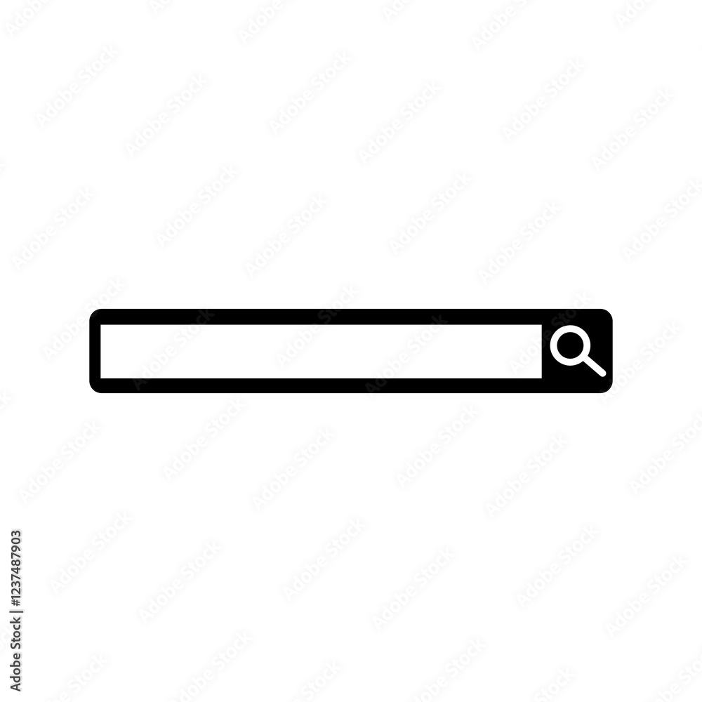 Search bar icon. Vector flat black simple trendy style illustration for web and app..eps Search bar icon. Vector flat black simple trendy style illustration for web and app..eps