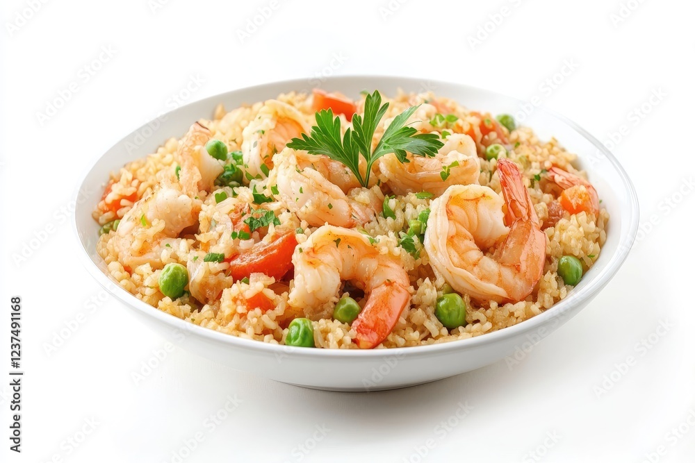 Delicious Shrimp Rice Bowl with Vegetables Delicious Shrimp Rice Bowl with Vegetables