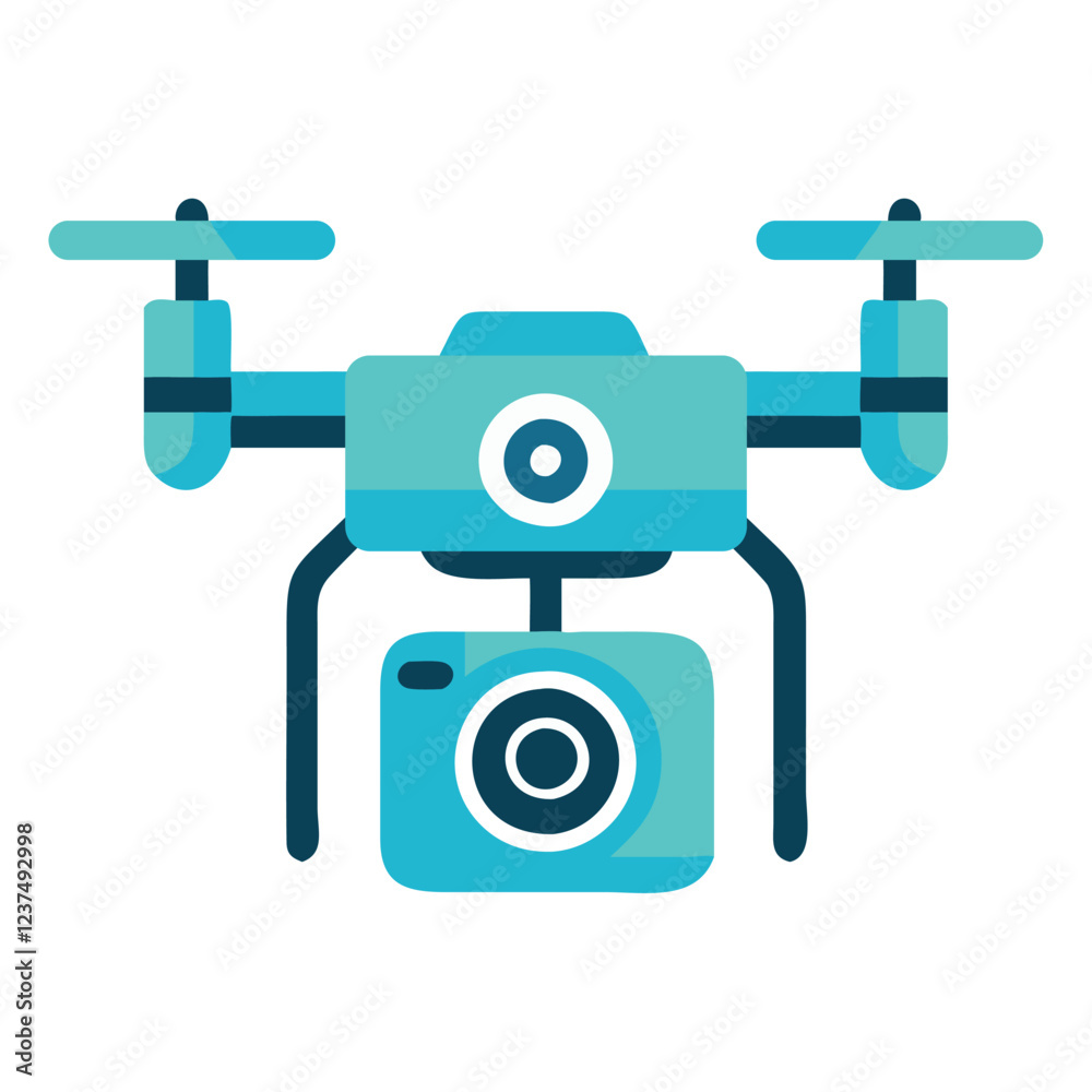 Fototapeta premium Drone with Camera for Aerial Photography