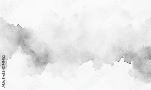 Grey watercolor wash texture, abstract background design