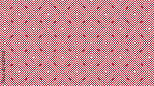 Design an abstract background featuring a geometric diamond line pattern in vivid red, exuding bold energy and modern sophistication.