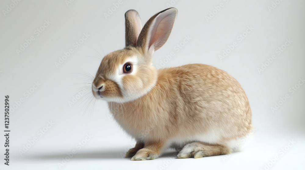Rabbit isolated on white background. Rabbit isolated on white background.