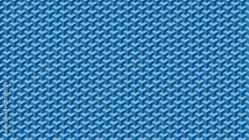 Create an abstract background with a geometric triangle pattern in light blue and dark blue, evoking depth and a modern, dynamic feel.