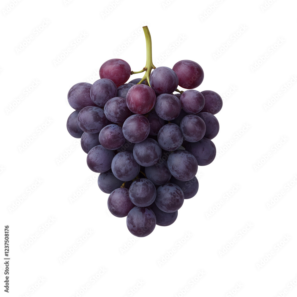 A cluster of fresh, purple grapes with a smooth texture and a natural sheen, showcasing their vibrant color and plump shape. A cluster of fresh, purple grapes with a smooth texture and a natural sheen, showcasing their vibrant color and plump shape.
