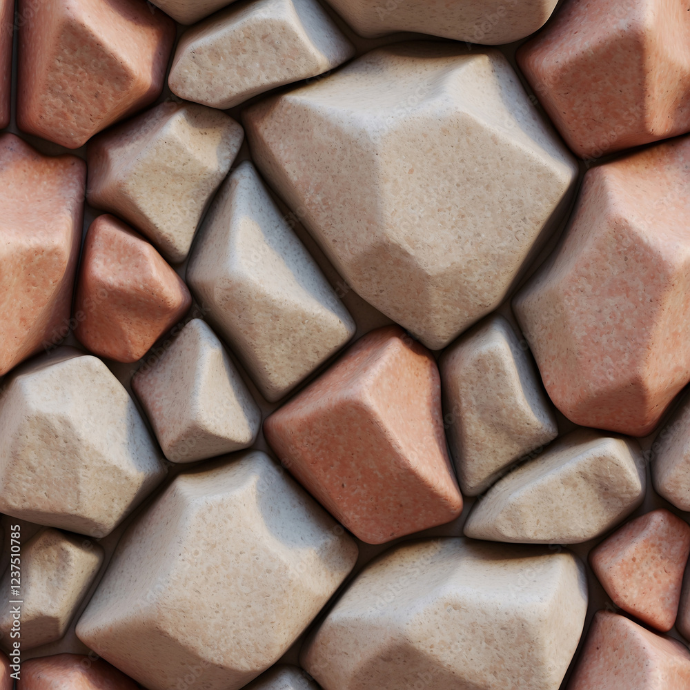 Fototapeta premium Timeless Earth Tone Stone Material for Durable Elegant Walls and Architectural Facades