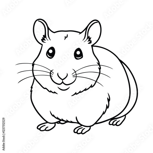 Hamster, hamster vector, cute hamster, hamster illustration, hamster drawing