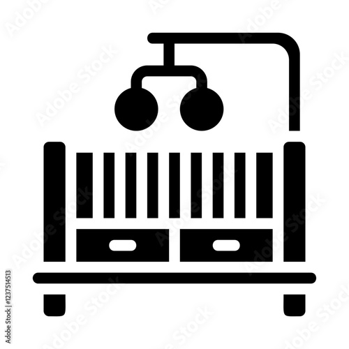 Crib Solid Icon