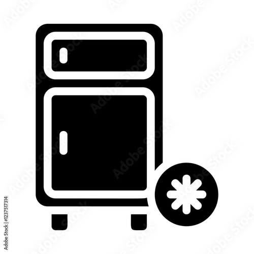 Refrigerator Solid Icon