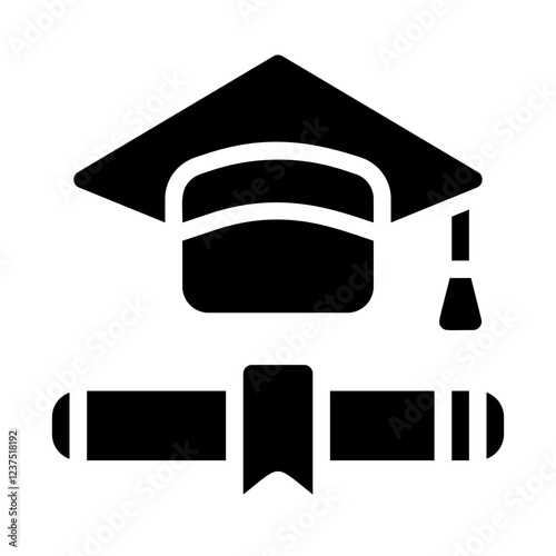 University Diploma Solid Icon