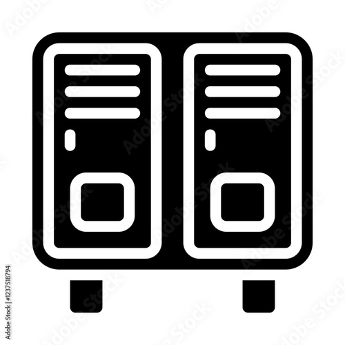 Rocking Chair Solid Icon