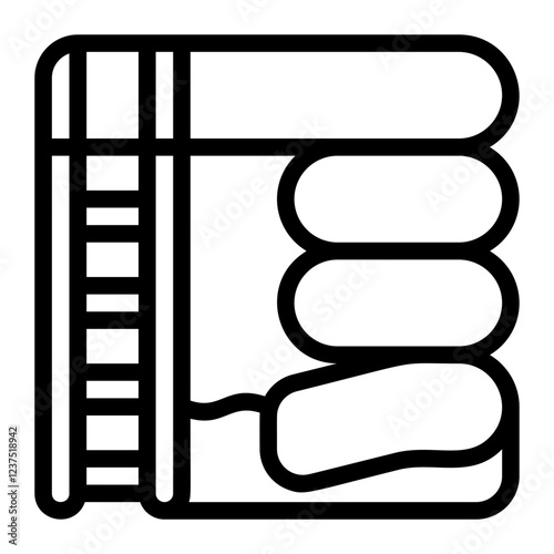 Tube Slide Line Icon