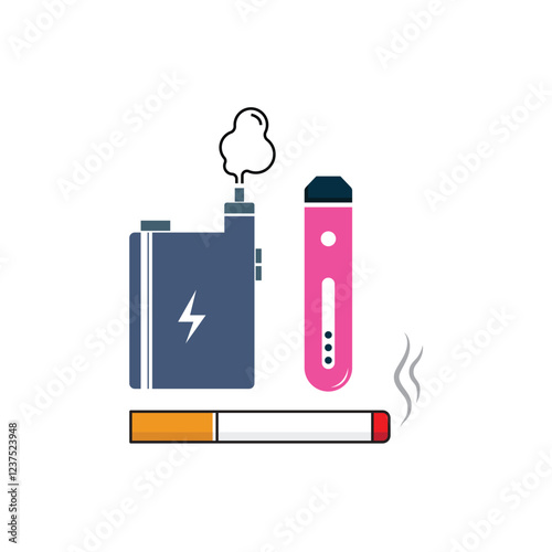 Electronic cigarettes and traditional cigarettes