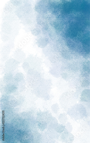 Abstract Blue Watercolor Background