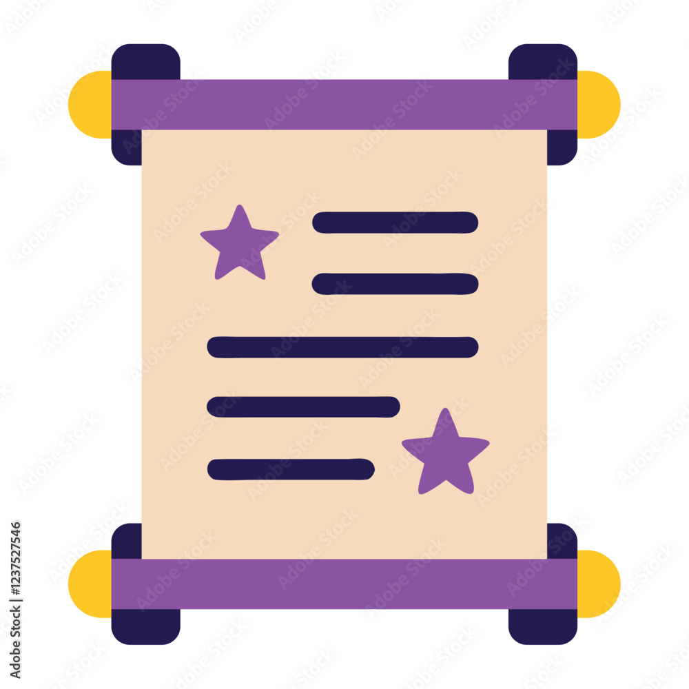 Magic Scroll Ancient Spell Manuscript Magic Scroll Ancient Spell Manuscript