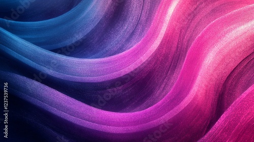 Abstract Neon Light Streaks with a Futuristic Vertical Motion Blur Effect