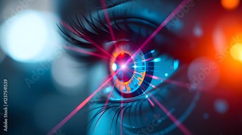The Cybernetic Gaze: Exploring Futuristic Eye Technology photo