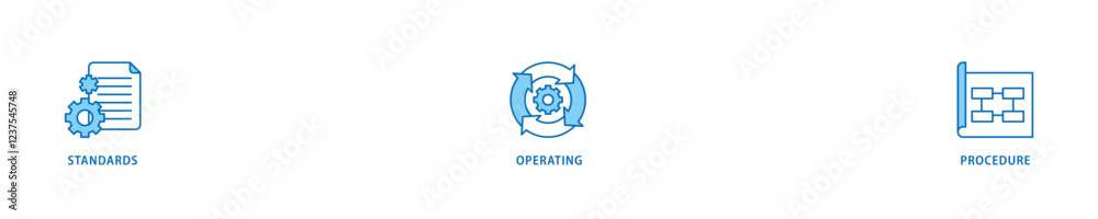SOP icon set flow process which consists of instruction, quality, manual, process, operation, sequence, workflow, iteration, and puzzle icon live stroke and easy to edit . SOP icon set flow process which consists of instruction, quality, manual, process, operation, sequence, workflow, iteration, and puzzle icon live stroke and easy to edit .
