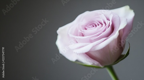 Wallpaper Mural Delicate Light Pink Rose on Soft Gray Background Perfect for Romantic Themes : Generative AI Torontodigital.ca