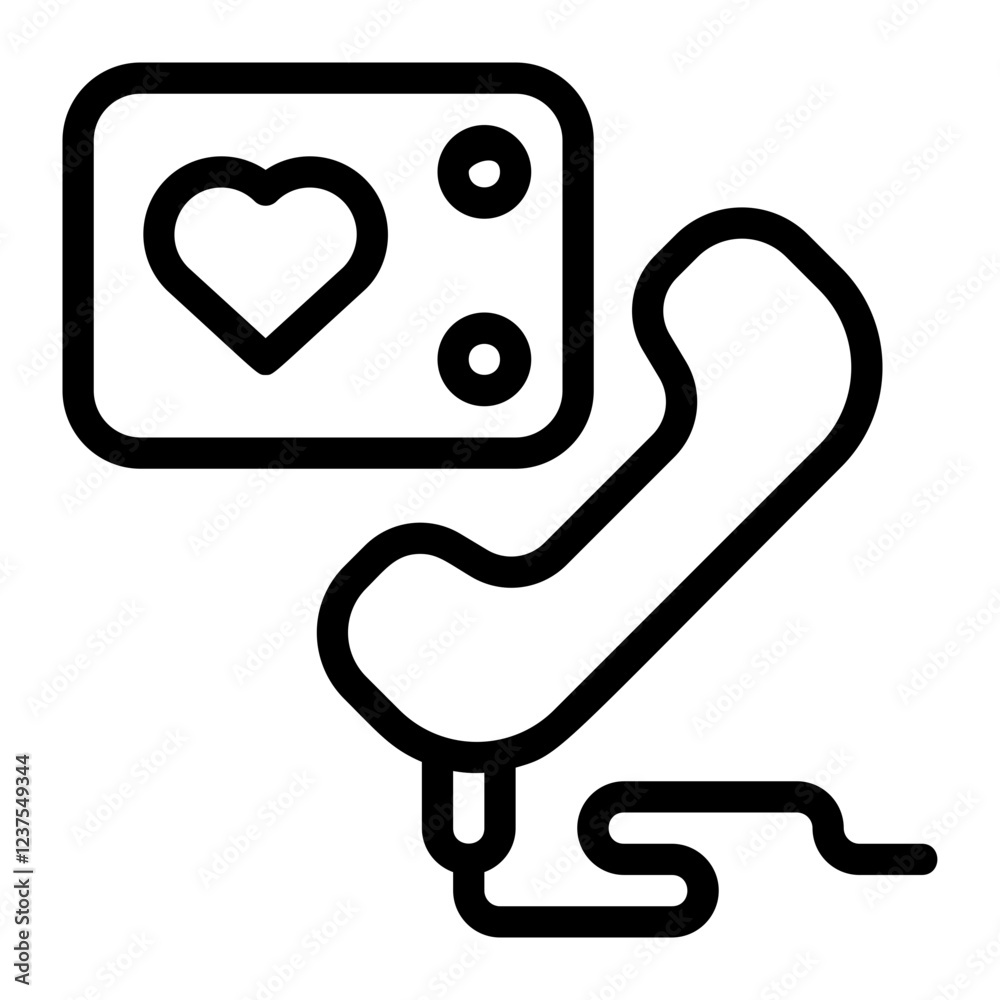 Fototapeta premium Camera Line Icon