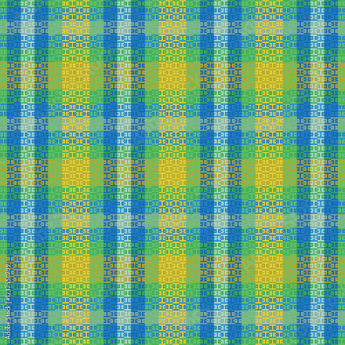 Tartan plaid pattern with texture.