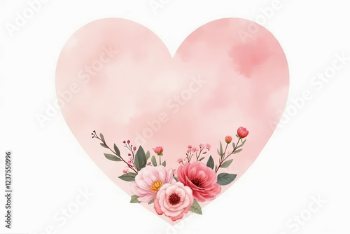 Wallpaper Mural heart made of flowers Torontodigital.ca