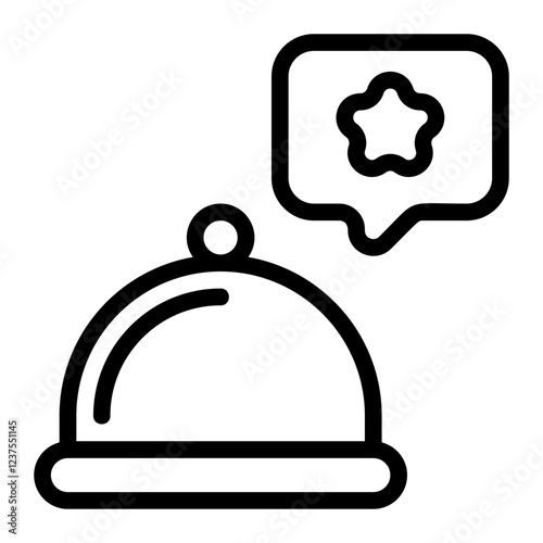 Food Hotel Line Icon