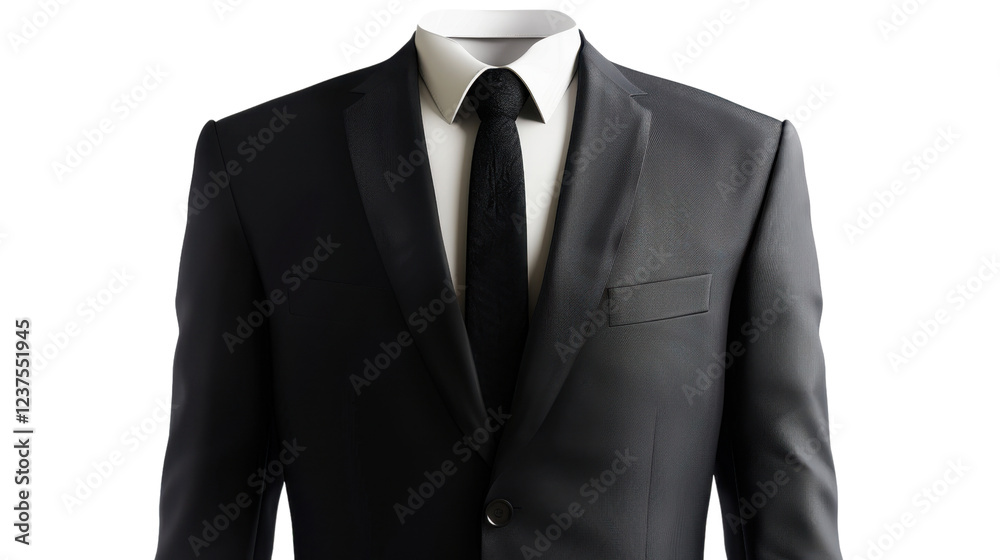 Elegant business suit with transparent background: perfect for easy integration Elegant business suit with transparent background: perfect for easy integration