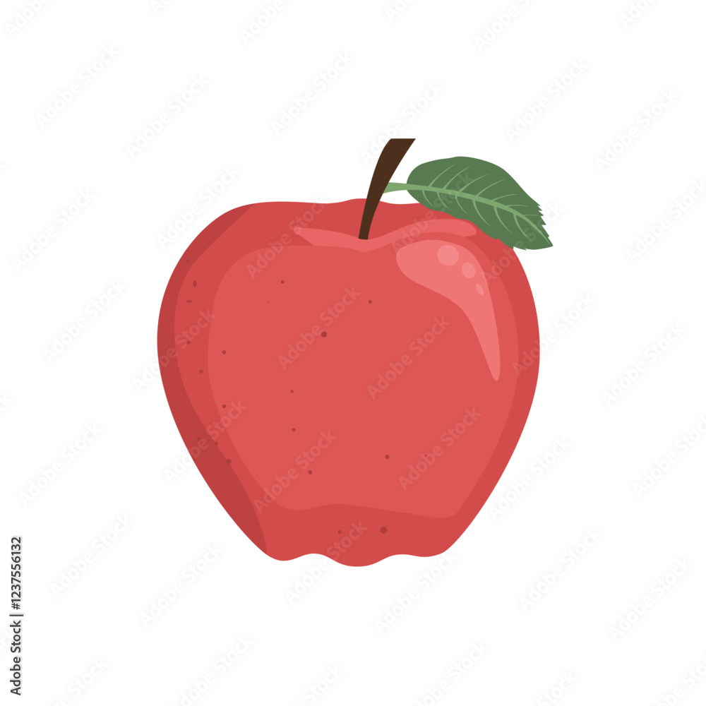 Fototapeta premium Apple fruit illustration isolated on white