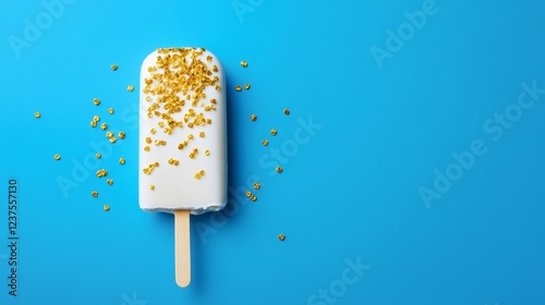 Gourmet Ice Cream Bar Topped with Edible Gold Decorations