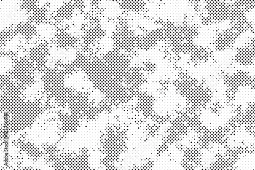 Abstract halftone background with grunge dots. Vector Abstract overlay. Grunge halftone black dost texture background.